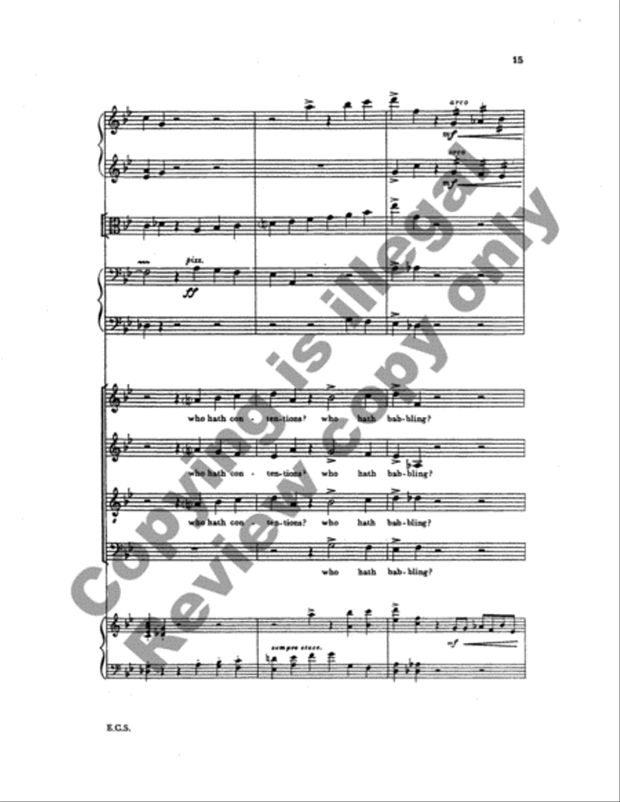 Two Psalms and a Proverb (Full Score) Choir scores gallery preview page 9