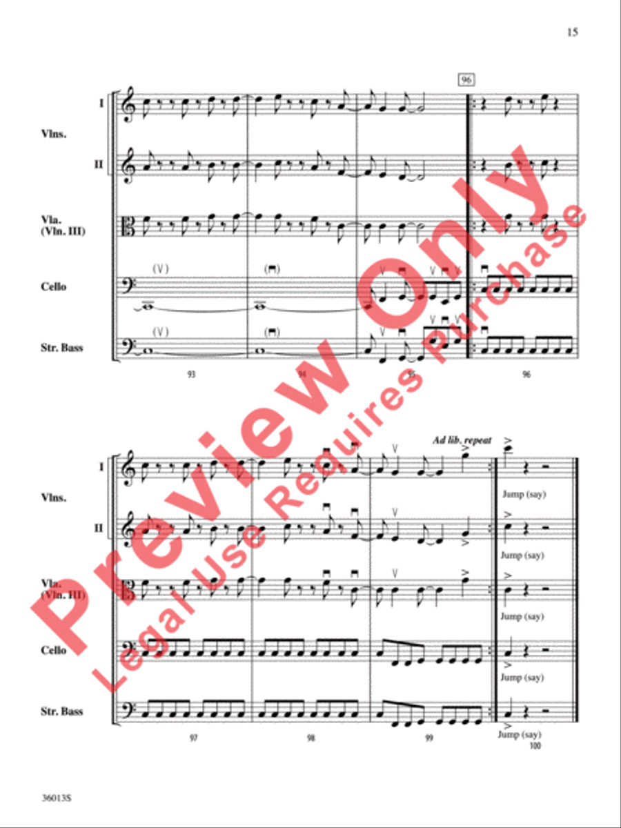 Jump Jump String Orchestra scores gallery preview page 16