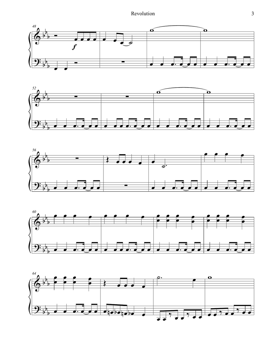 Revolution Piano Solo scores gallery preview page 3
