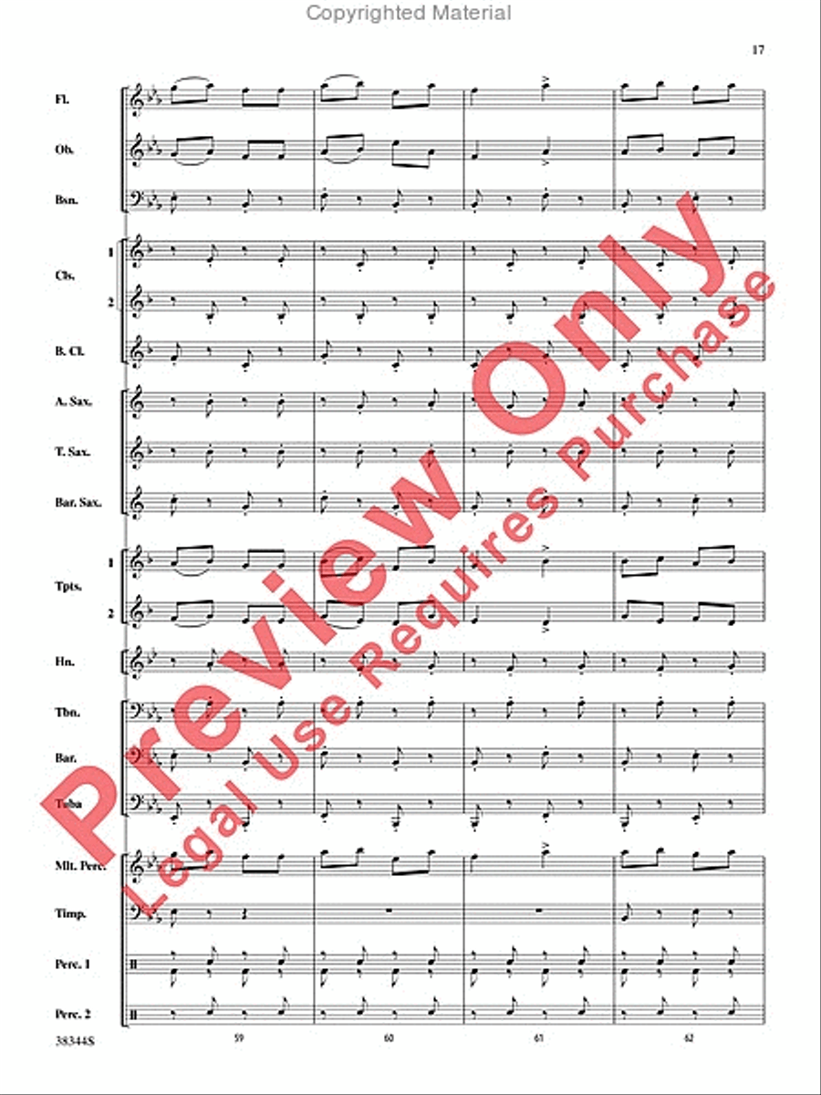 Armenian Dances, Part 1, Selections from Concert Band scores gallery preview page 18