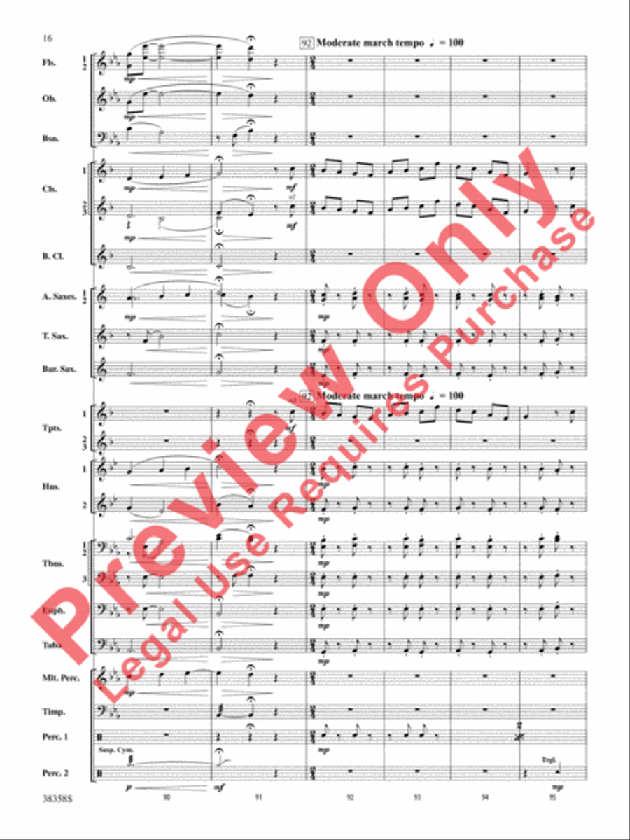 Folksongs from the Eastern Counties Concert Band scores gallery preview page 17