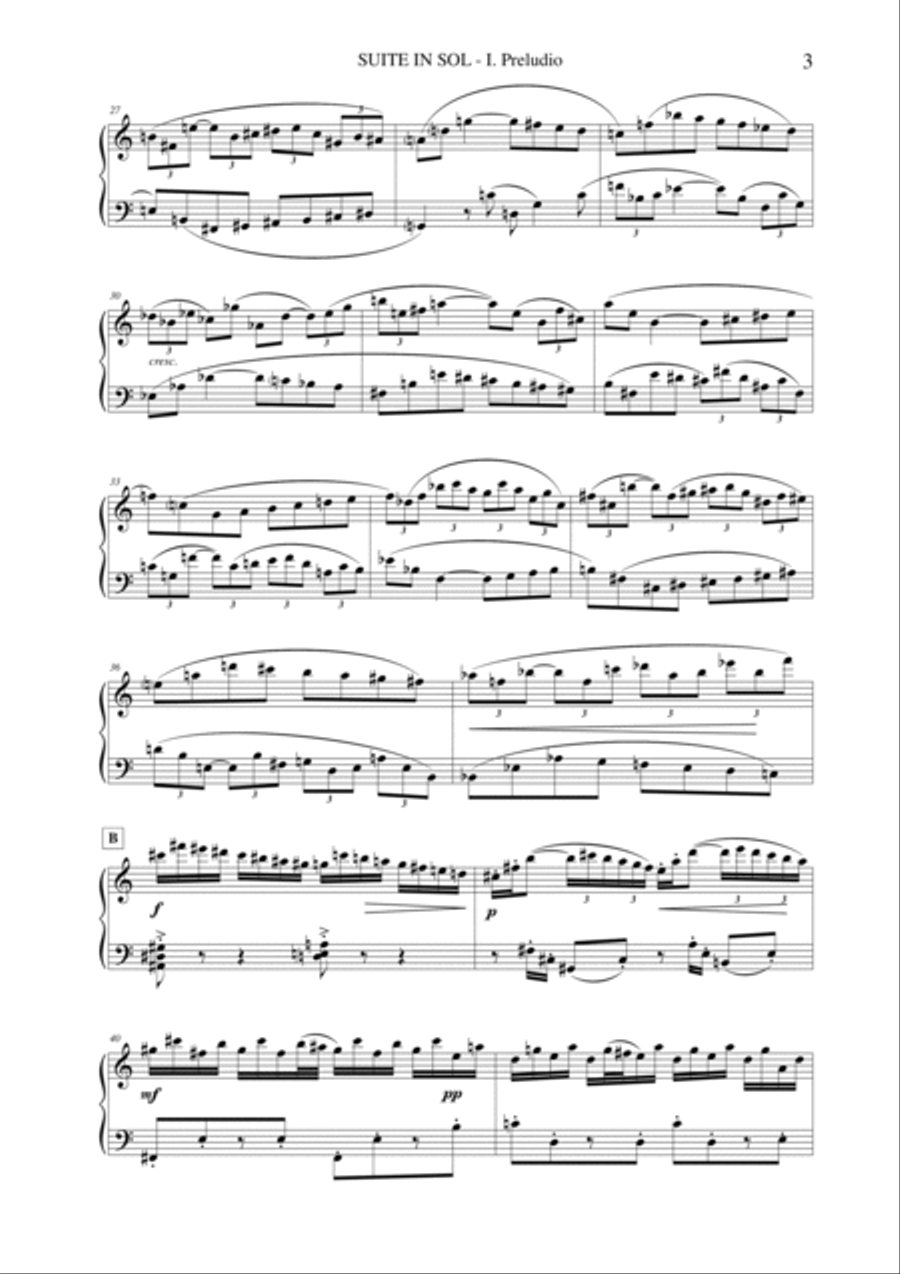 Salvatore Passantino: SUITE IN SOL (ES-21-053) Piano Solo scores gallery preview page 5