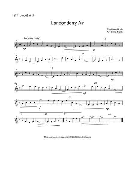 Londonderry Air (Brass Quintet) image number null