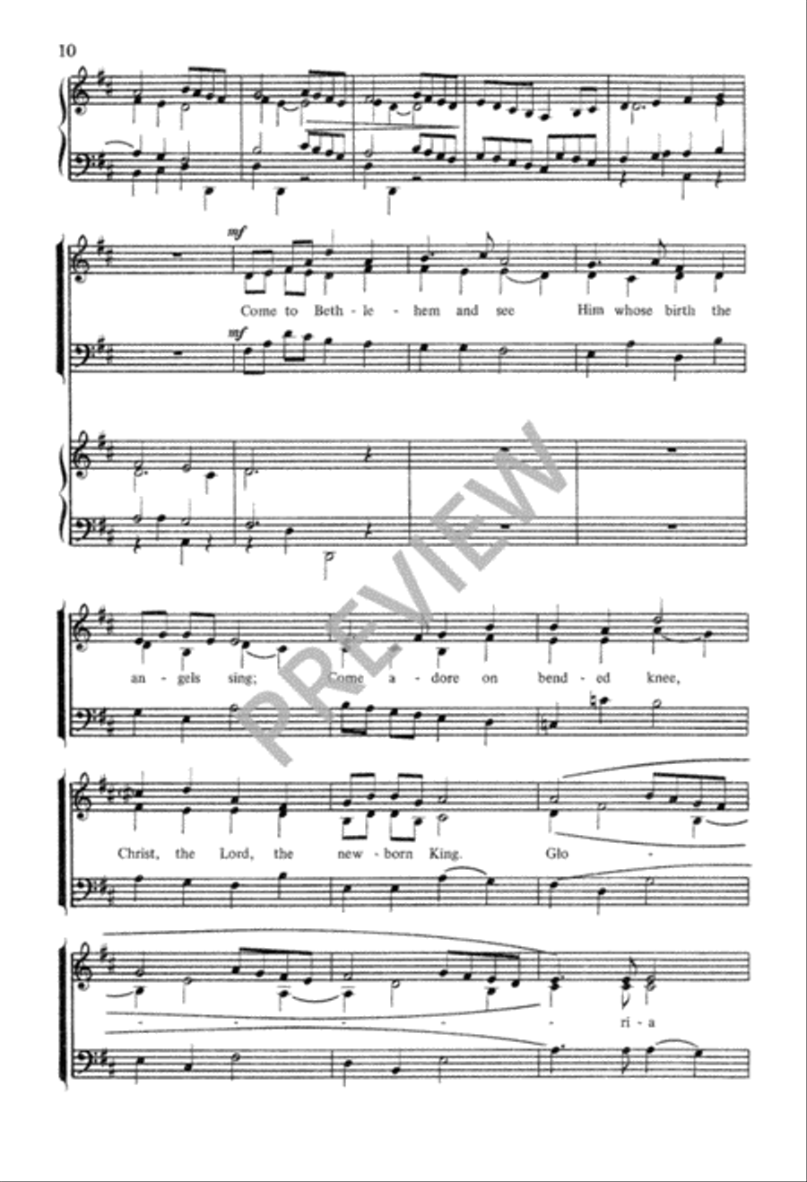 Angels We Have Heard On High 3-Part scores gallery preview page 11