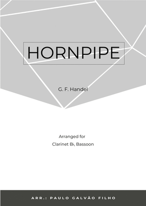 Book cover for HORNPIPE - HANDEL - CLARINET & BASSOON