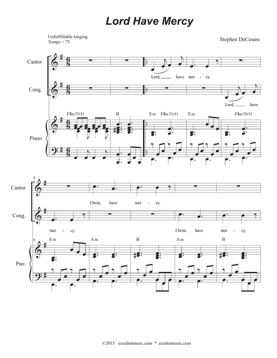 Mass of the Holy Cross (Choir/Vocal Score) 4-Part scores gallery preview page 2