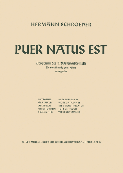 Puer natus est