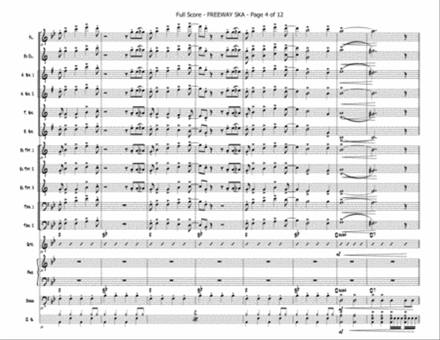 Freeway Ska Jazz Ensemble scores gallery preview page 4