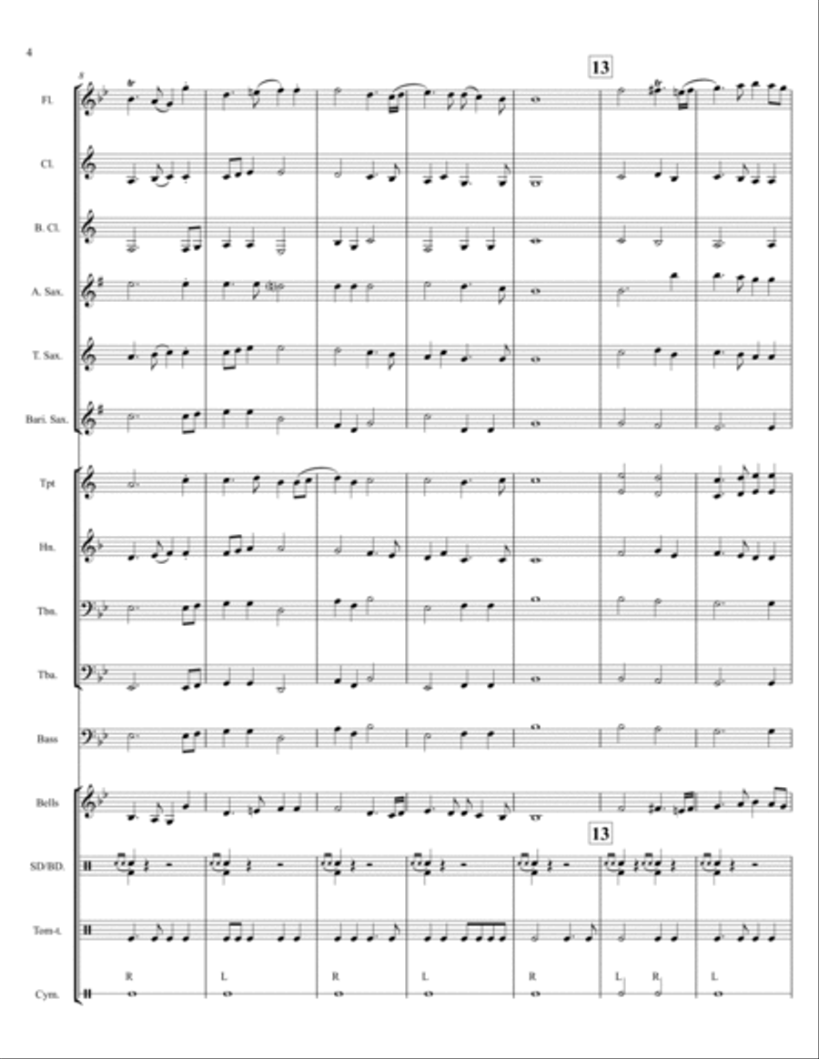March for a Turkish Ceremony Concert Band scores gallery preview page 4