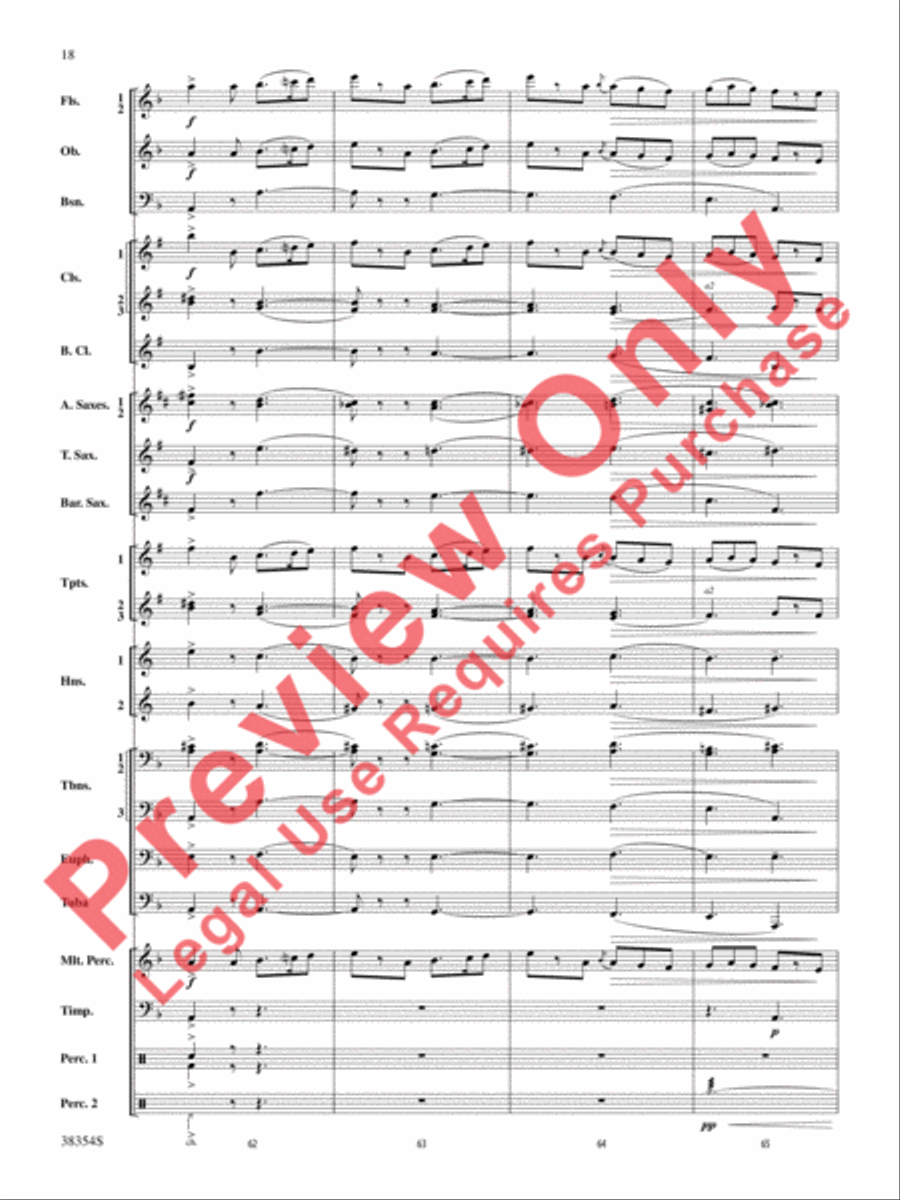 Band-O-Ween Concert Band scores gallery preview page 19