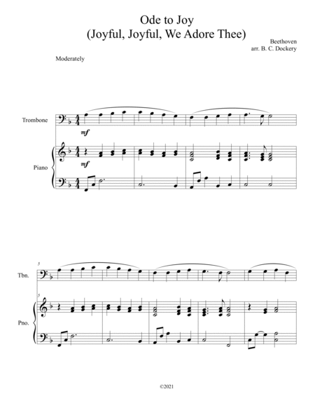 20 Easter Hymn Solos for Trombone and Piano: Vols. 1 & 2 image number null