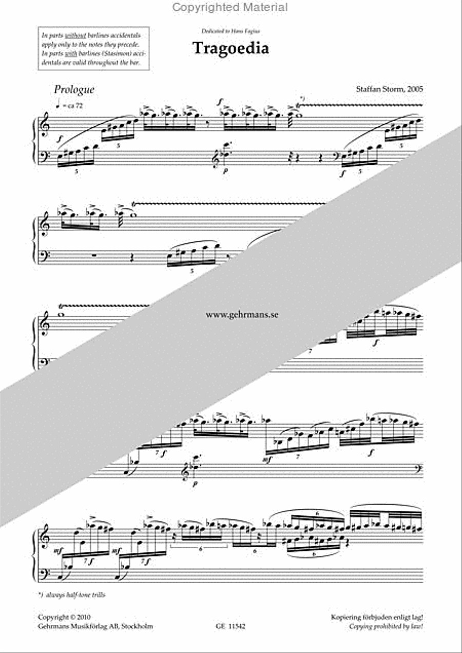 Tragoedia Organ scores gallery preview page 2