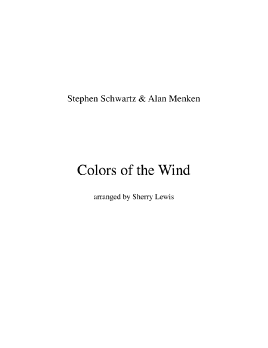 Colors Of The Wind String Trio scores gallery preview page 2