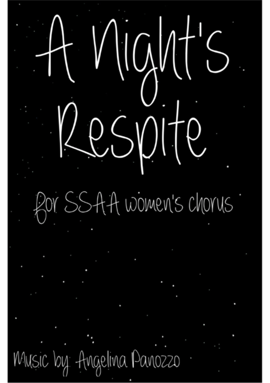 A Night's Respite for SSAA chorus SSAA scores gallery preview page 1