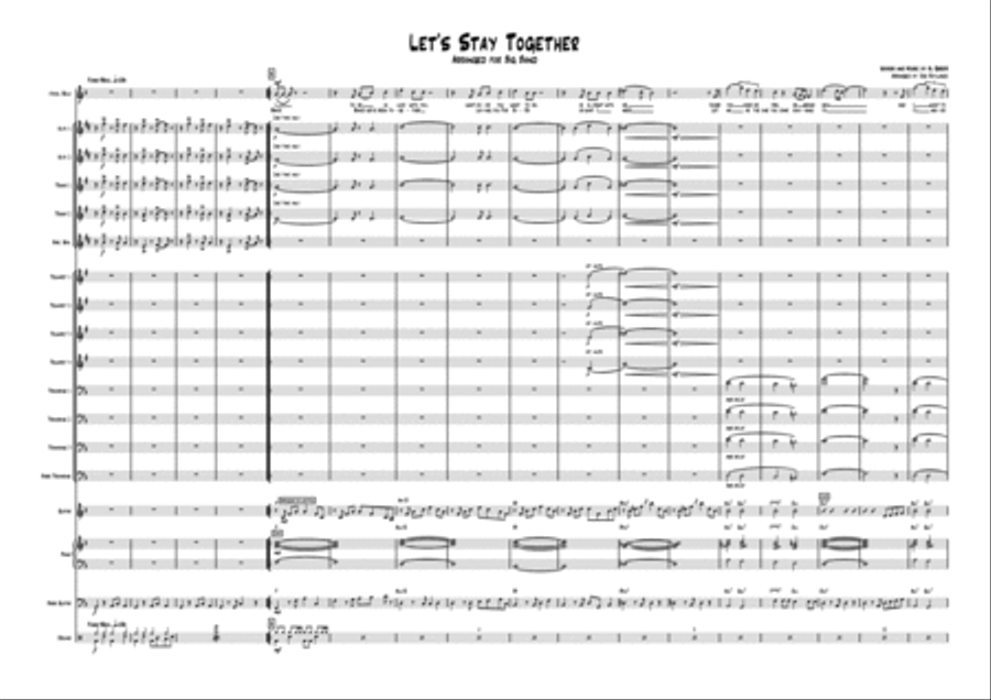Let's Stay Together Jazz Ensemble scores gallery preview page 1