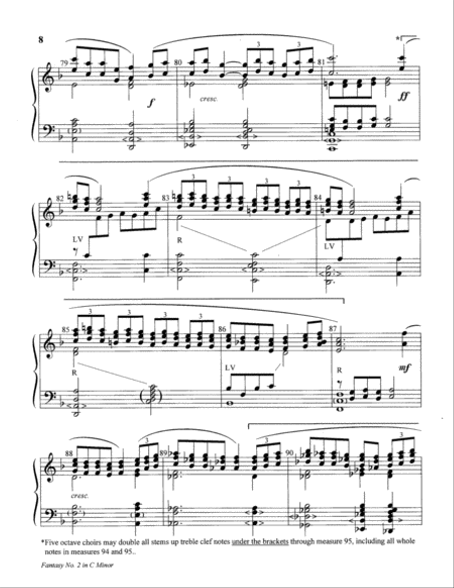 Fantasy No. 2 in C Minor 5-Octaves scores gallery preview page 19