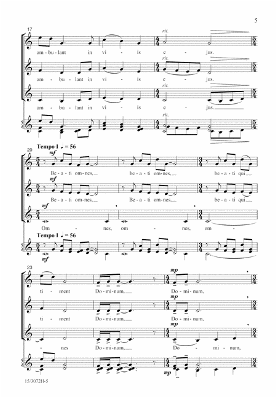Beati Omnes SSA scores gallery preview page 5