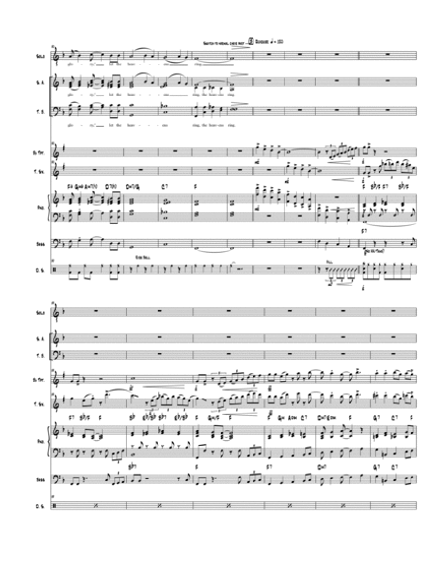 Go Tell A Wonderful Child - Choir and Quintet 4-Part scores gallery preview page 4