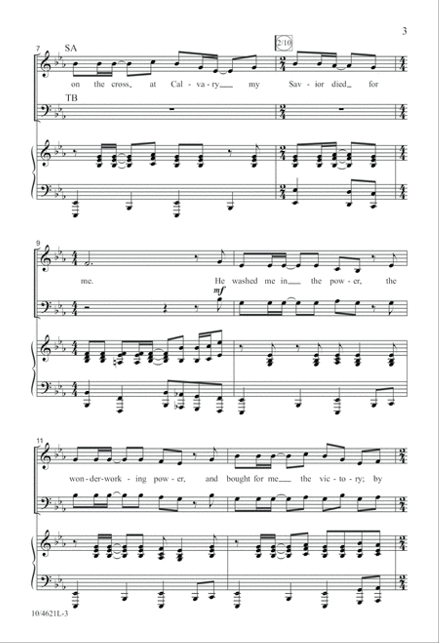 O Victory in Jesus 4-Part scores gallery preview page 3