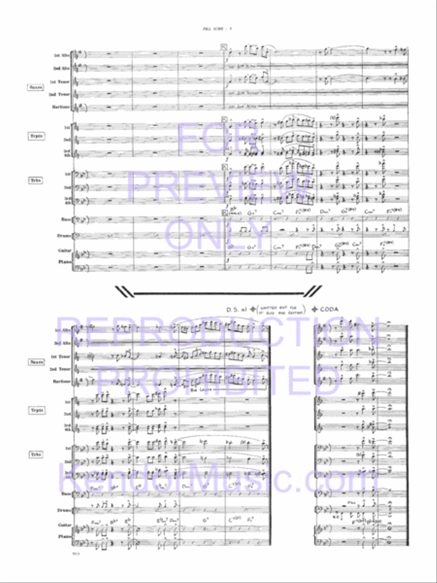 Moose The Mooche (Full Score) Jazz Ensemble scores gallery preview page 10
