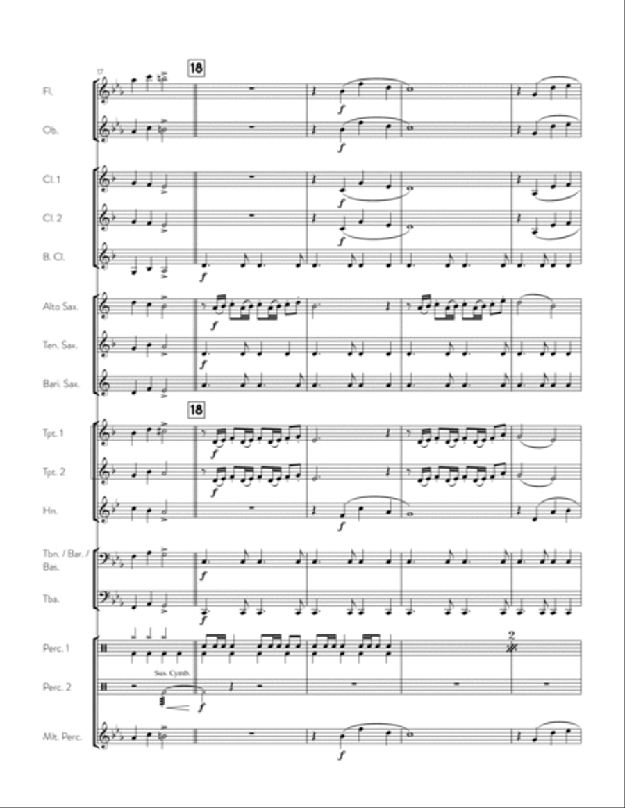 Nfl On Fox Theme Concert Band scores gallery preview page 6