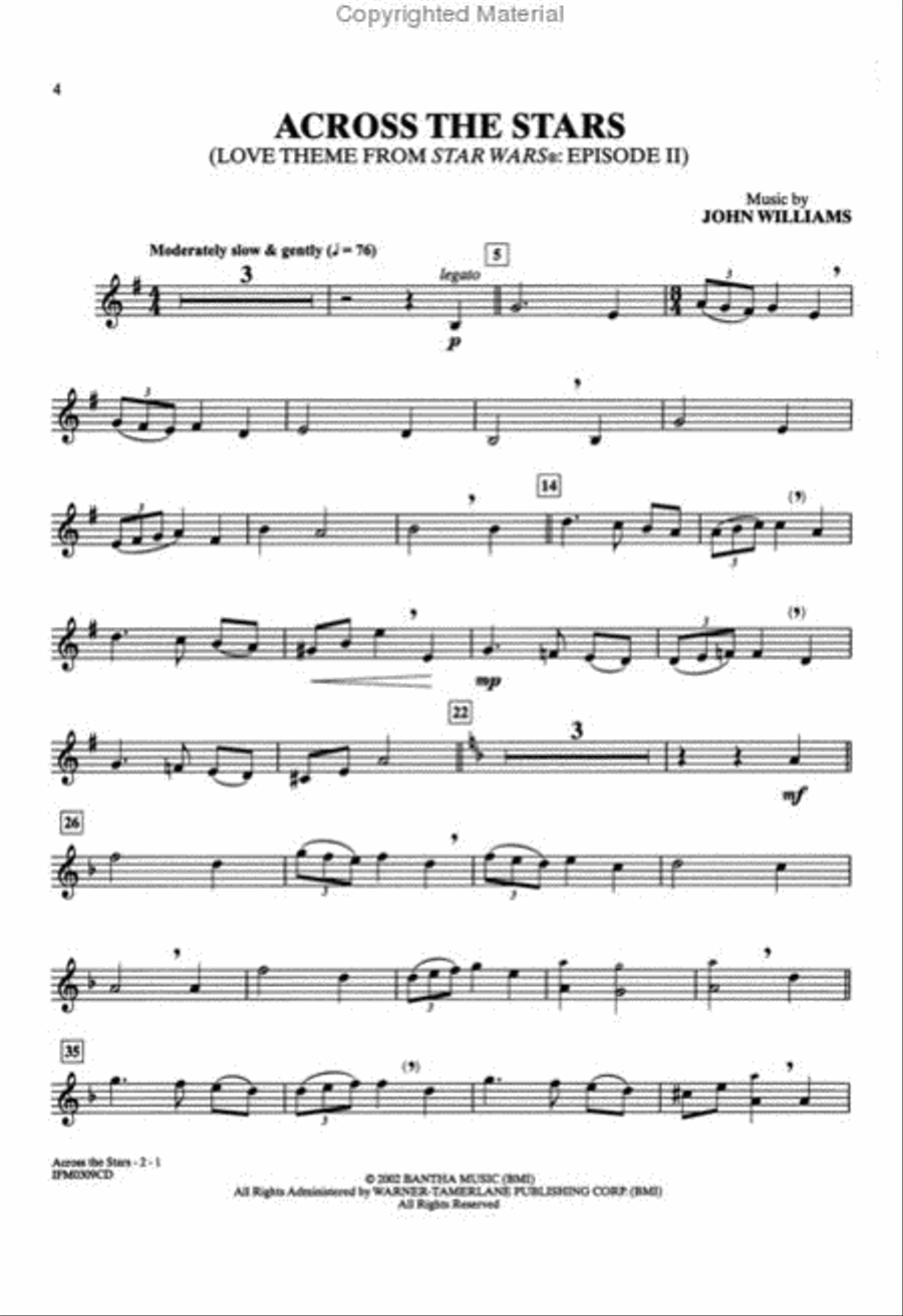 Movie Instrumental Solos - Trumpet (Book and CD) Trumpet Solo scores gallery preview page 3