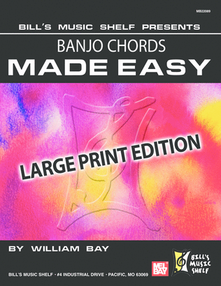 Book cover for Banjo Chords Made Easy, Large Print Edition