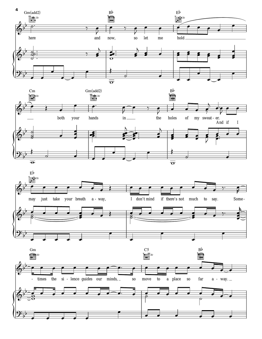 Sweater Weather Sweater Weather Acoustic Guitar scores gallery preview page 4