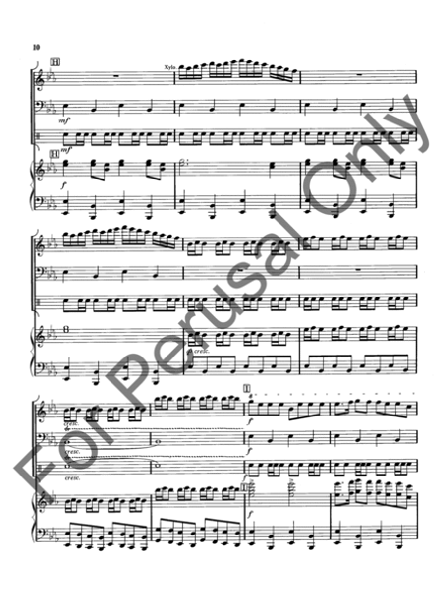 Good News From Beijing To The Borderland Village Percussion scores gallery preview page 11