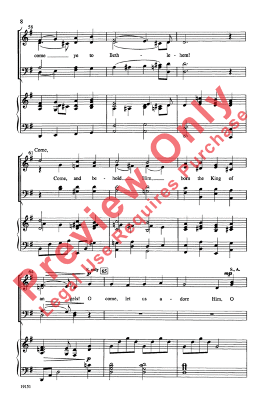 Sing Joy! 4-Part scores gallery preview page 8