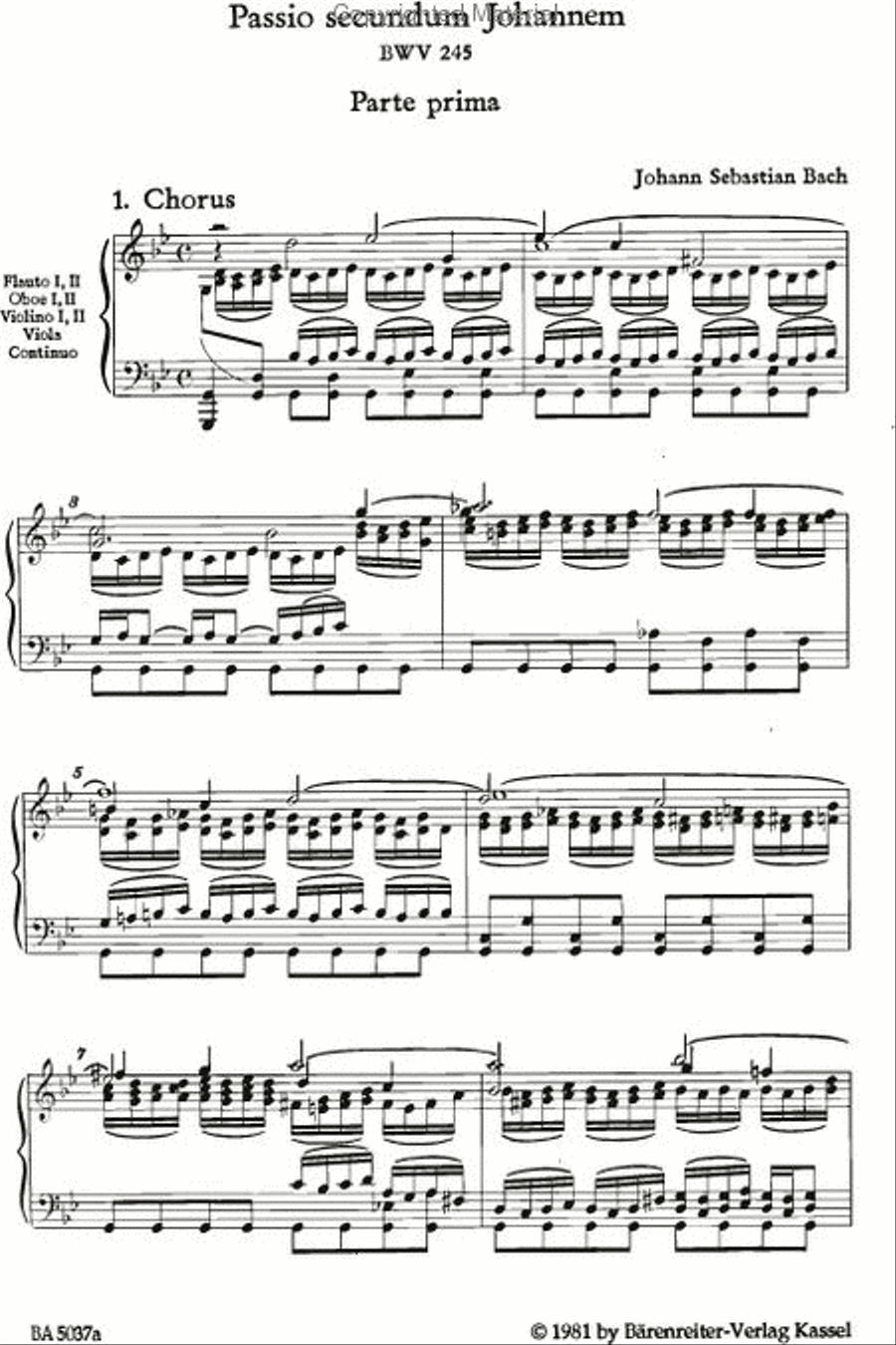 St. John Passion BWV 245 St. John Passion BWV 245 4-Part scores gallery preview page 2