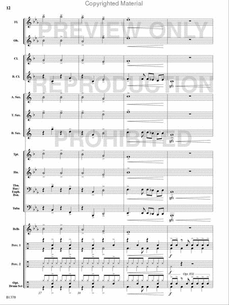 Jingle Bells Remixed Concert Band scores gallery preview page 11