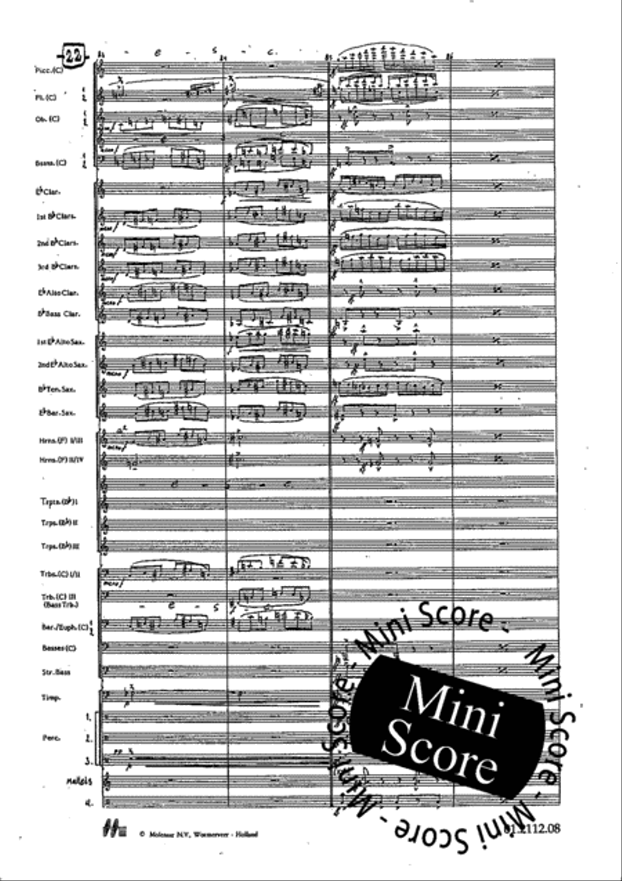 Tre Dodecapricci Concert Band scores gallery preview page 28