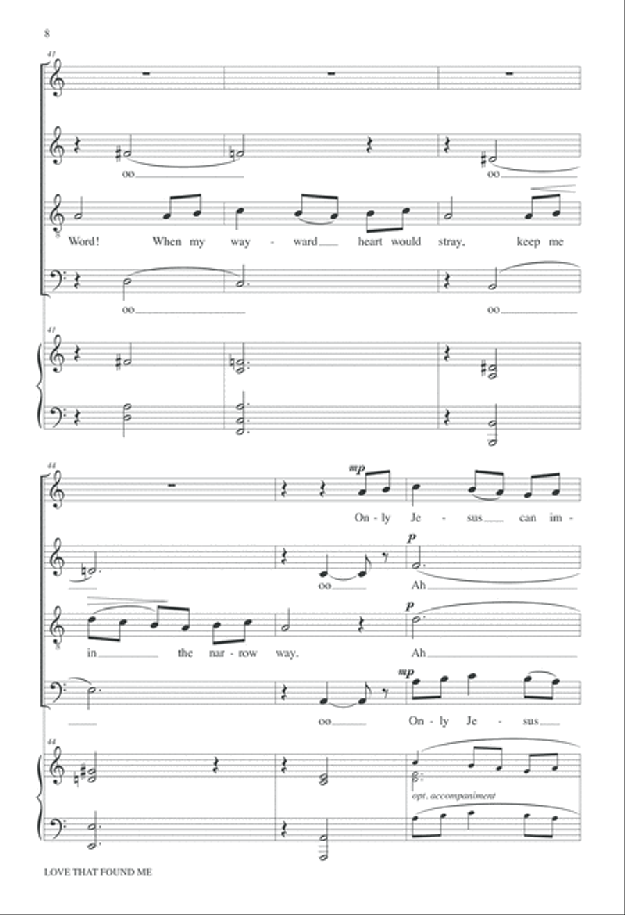 Love That Found Me Love That Found Me 4-Part scores gallery preview page 9