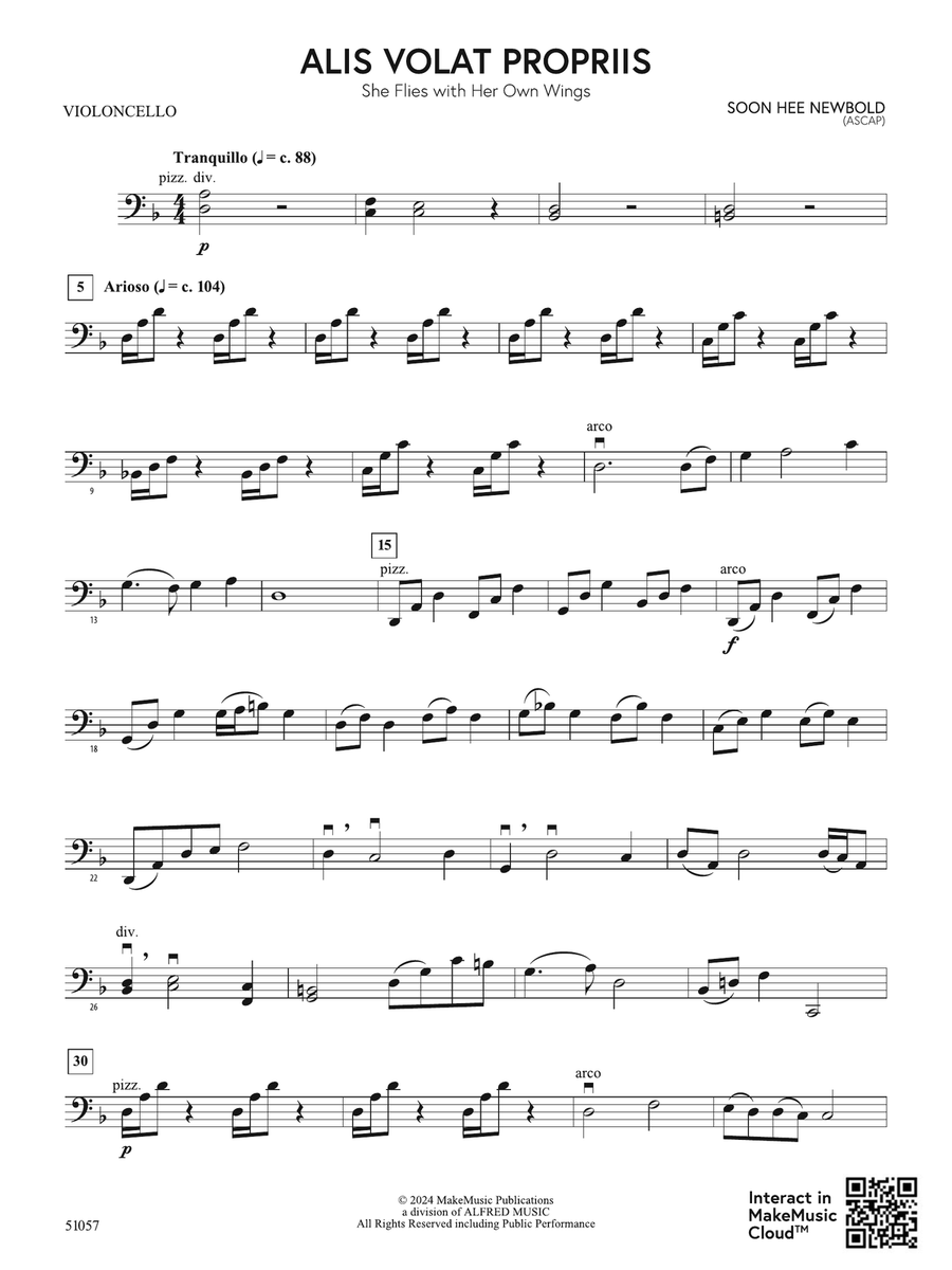 Alis Volat Propriis: Cello