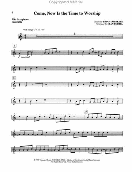 Winds of Praise by Stan Pethel Alto Saxophone - Sheet Music