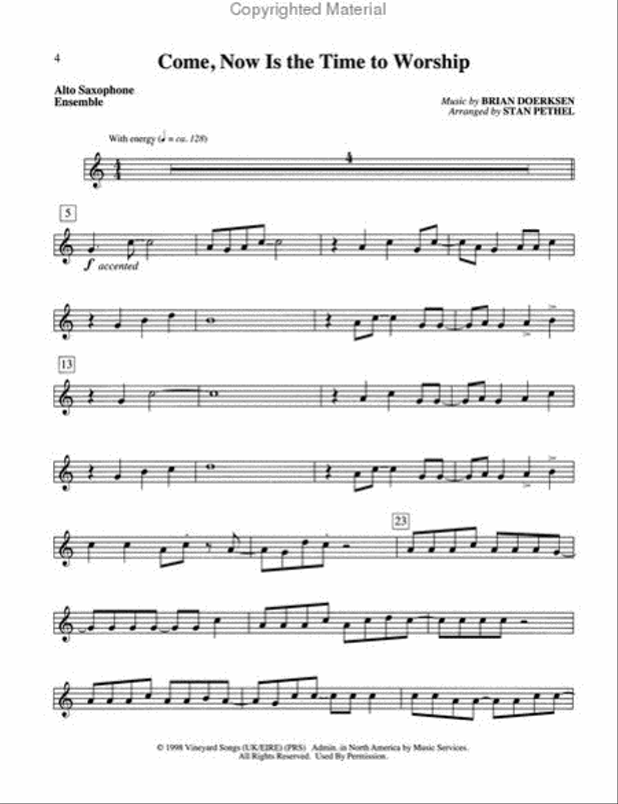 Winds of Praise Winds of Praise Alto Saxophone scores gallery preview page 2