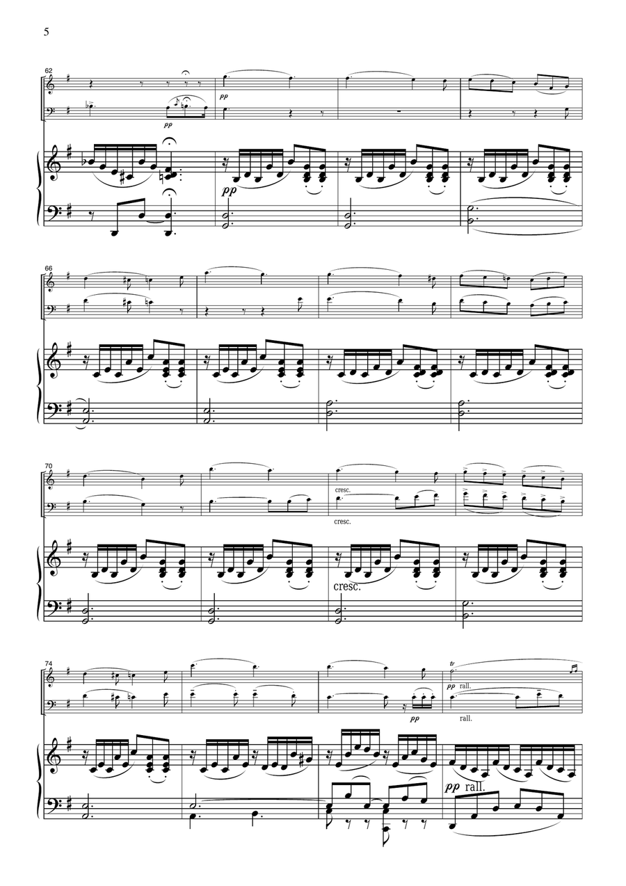 Braga La Serenata, for piano trio, PB401 Piano Trio scores gallery preview page 5