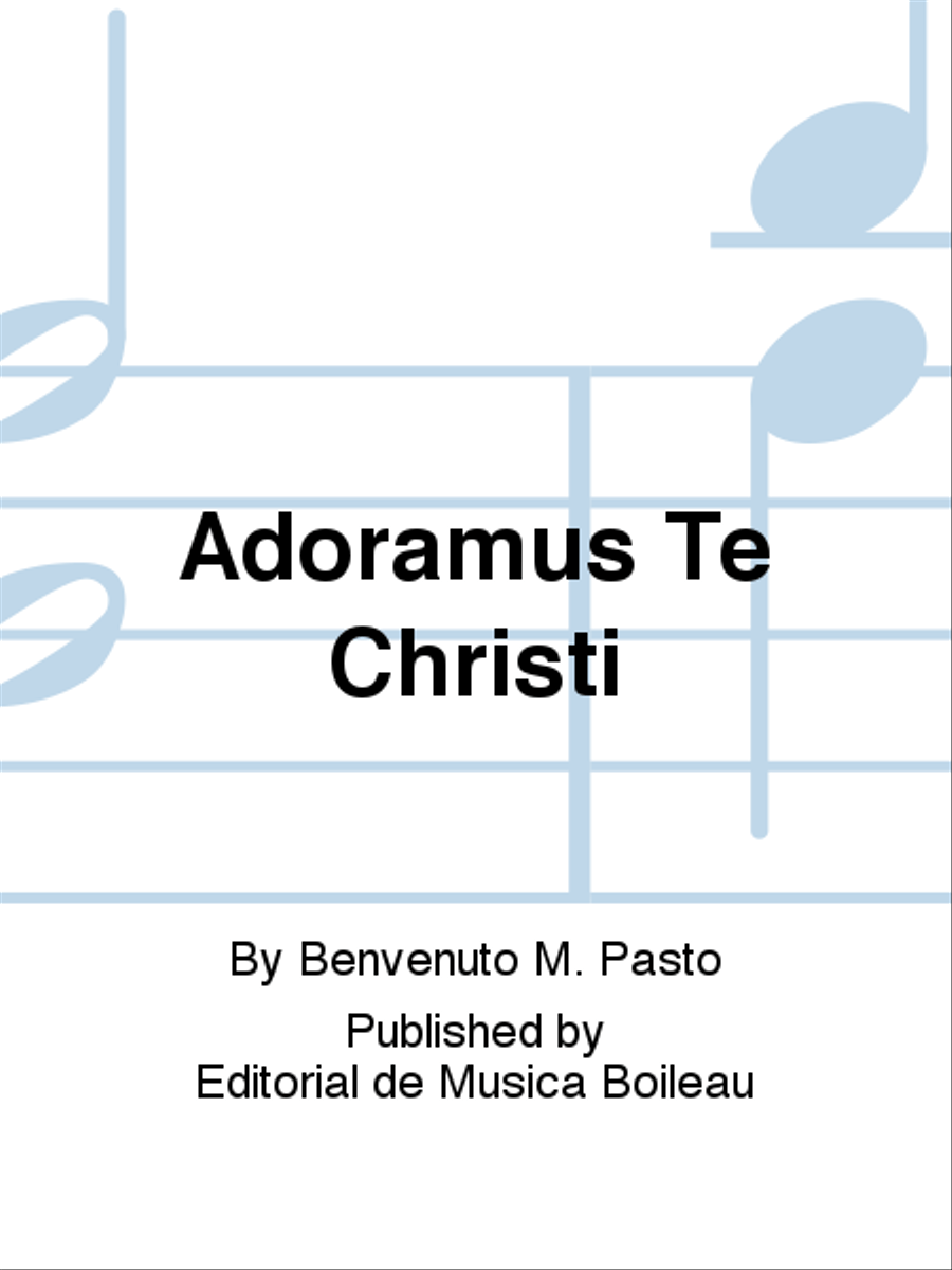 Adoramus Te Christi Orchestra scores gallery preview page 1