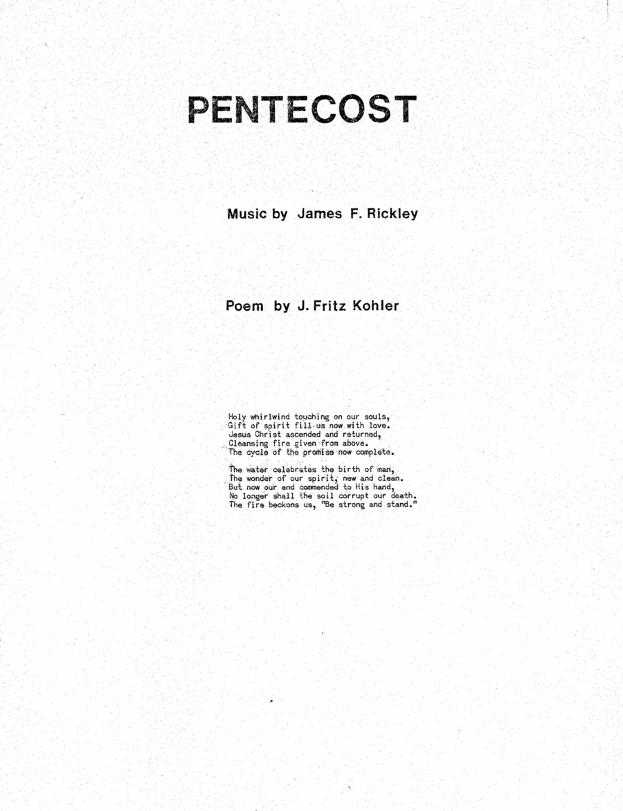 Pentecost (1981)