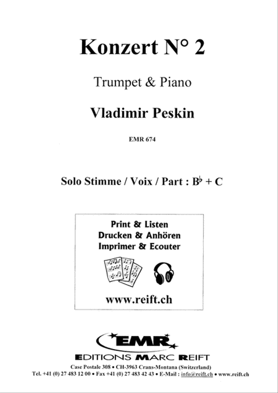 Konzert No. 2 Konzert Allegro Cornet scores gallery preview page 14