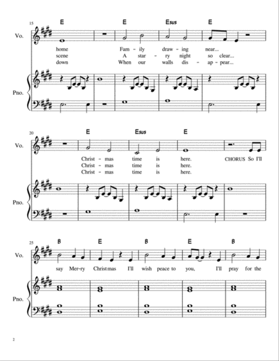 Christmas Time Is Here Voice scores gallery preview page 2