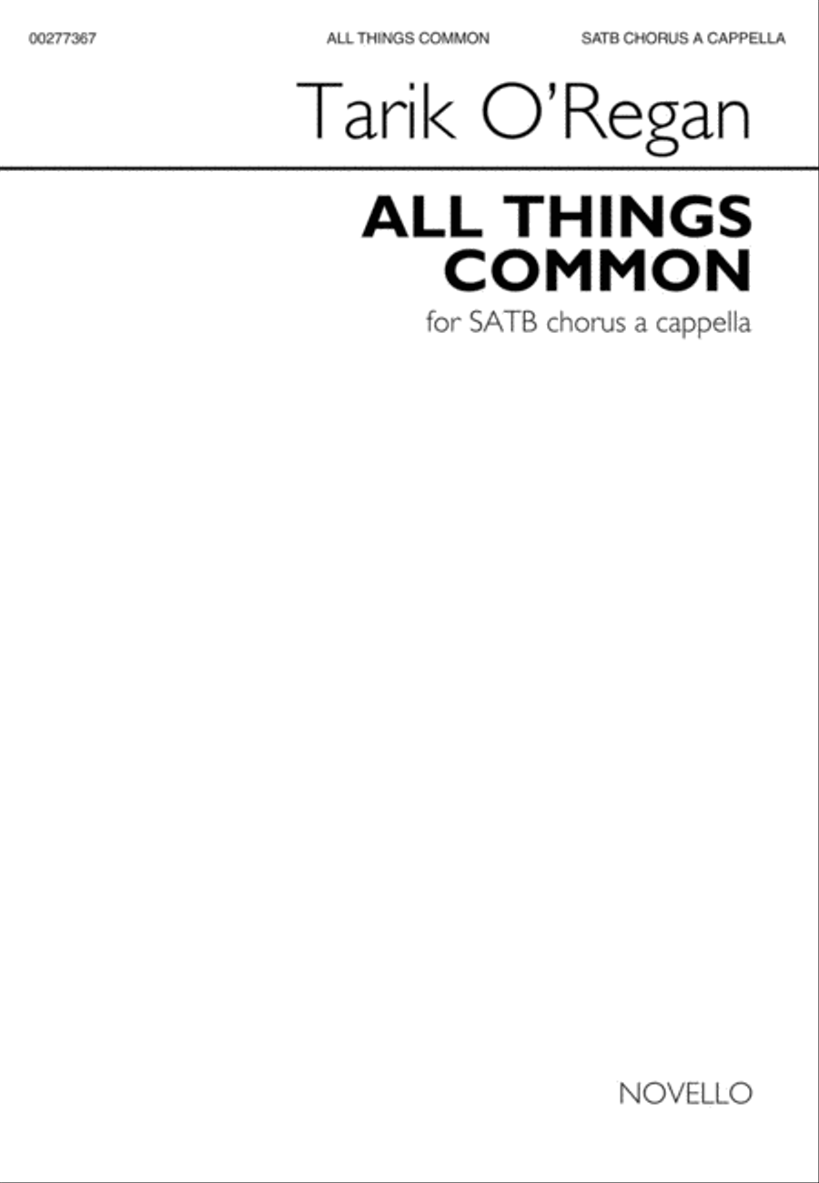 All Things Common 4-Part scores gallery preview page 1