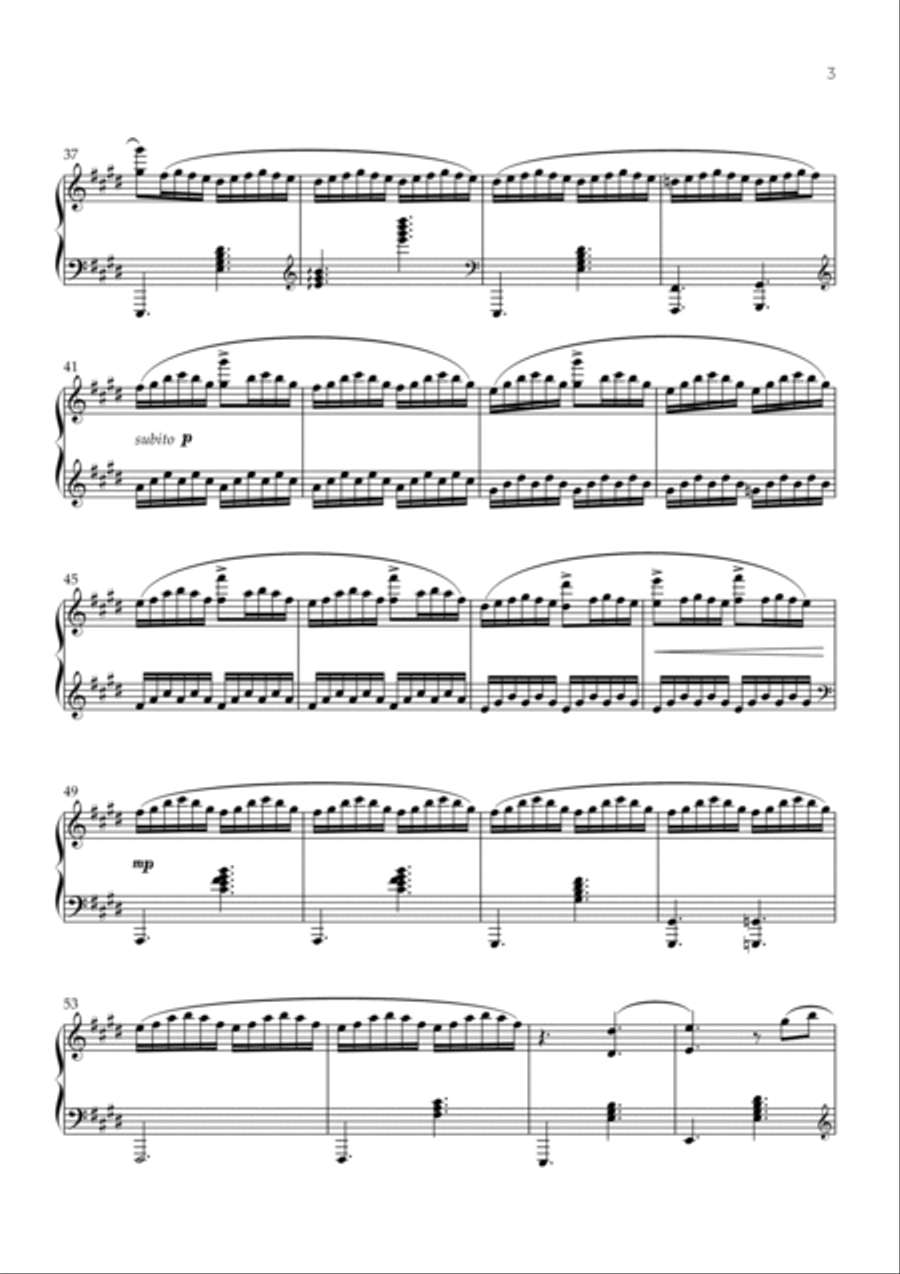 Golden Hour Piano Solo scores gallery preview page 3
