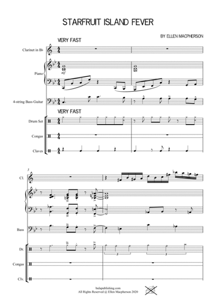 STARFRUIT ISLAND FEVER - Tenor Saxophone and Rhythm Section