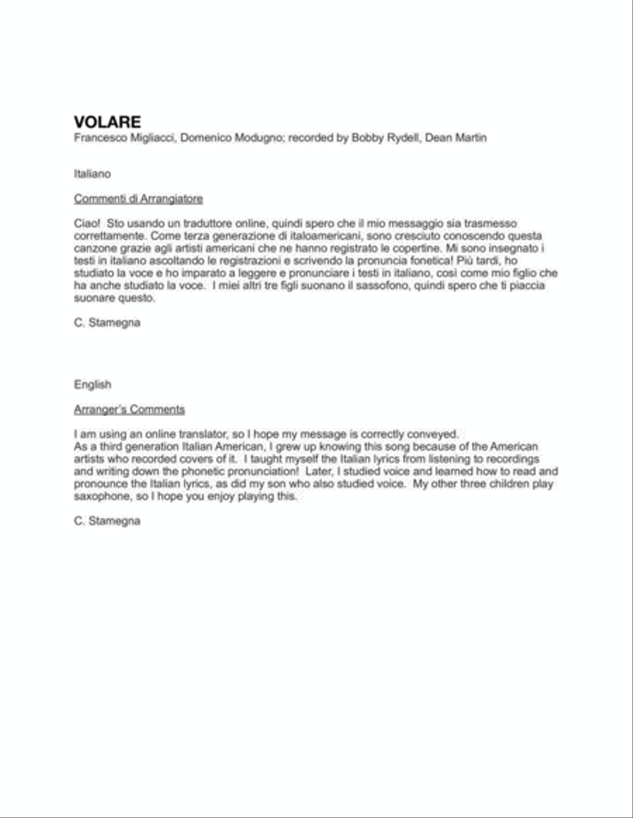 Volare Large Ensemble scores gallery preview page 2
