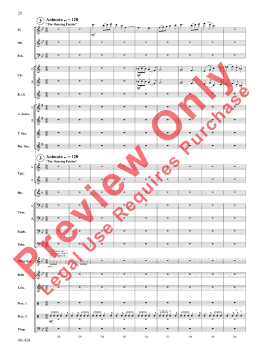Band of Heroes Concert Band scores gallery preview page 21