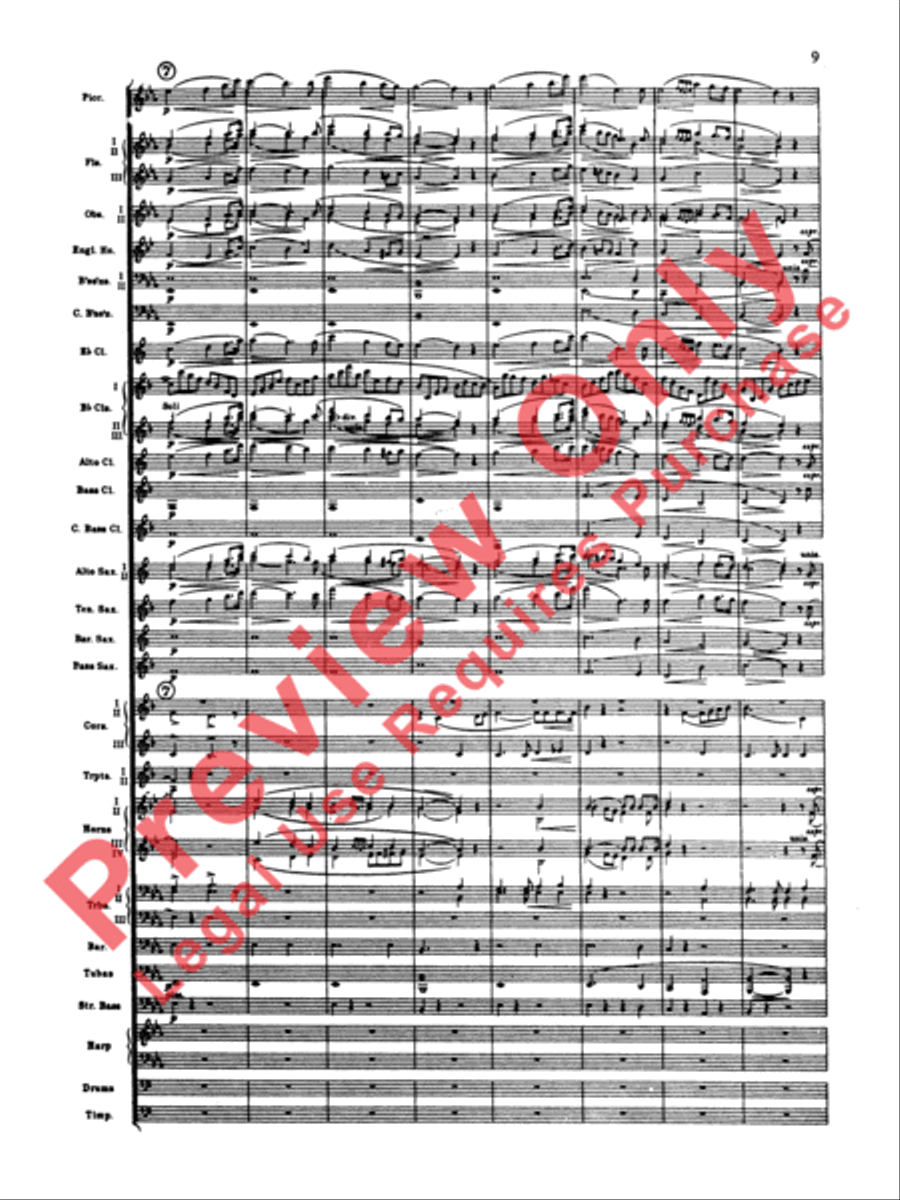 Elsa's Procession to the Cathedral Concert Band scores gallery preview page 10