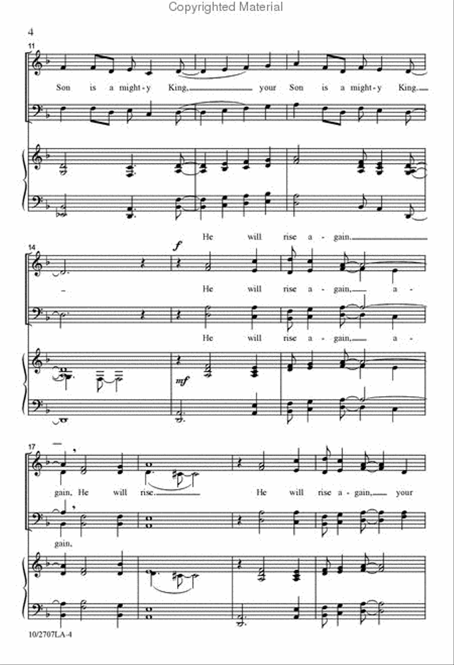 Don't Listen to the Hammer Ring 4-Part scores gallery preview page 3