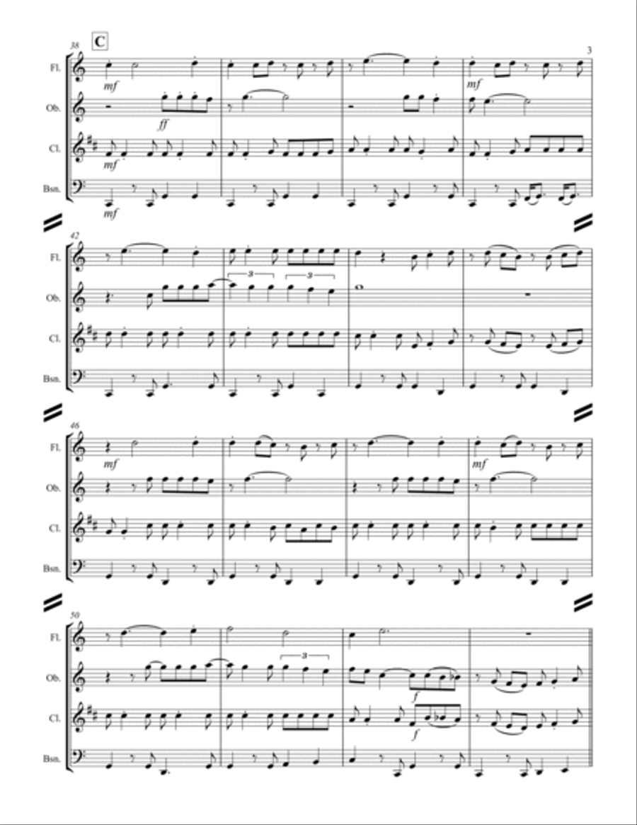 Margaritaville Woodwind Quartet scores gallery preview page 4